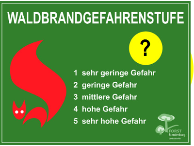 Link zum Beitrag: Aktuelle Waldbrandgefahrenstufen Teaser WBGS
